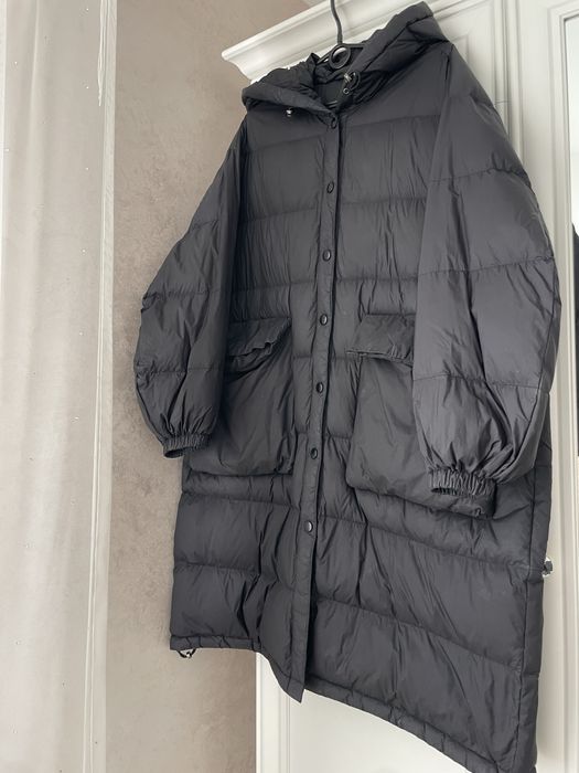 Жіноча зимова дута куртка пуховик оверсайз стилю