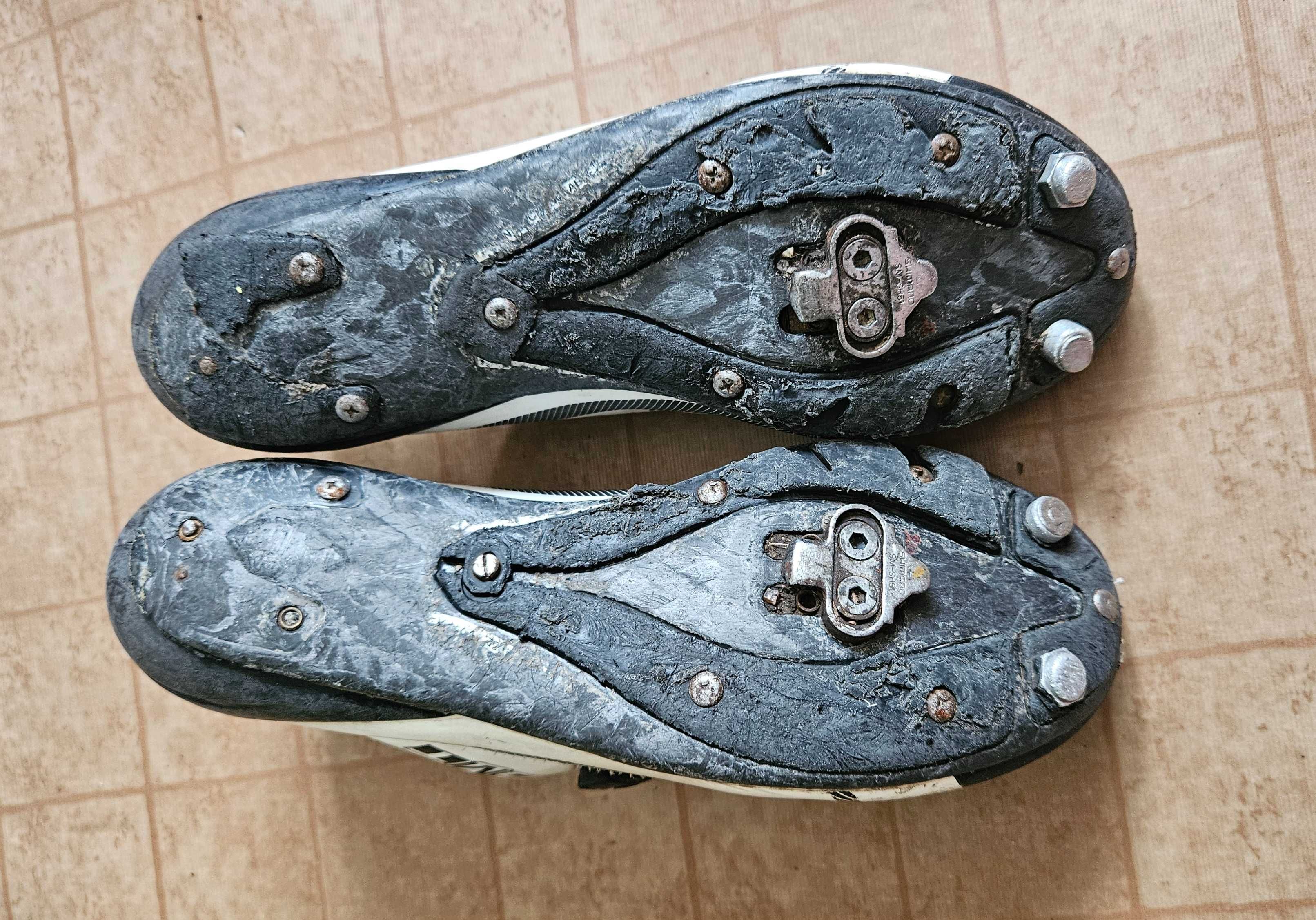 Велосипедные туфли вело обувь DMT (карбон, мтб шип, размер 42)