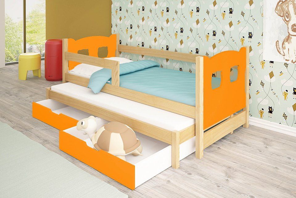Łóżko dla dzieci Janek 2 os z szufladami oraz materacami gratis !