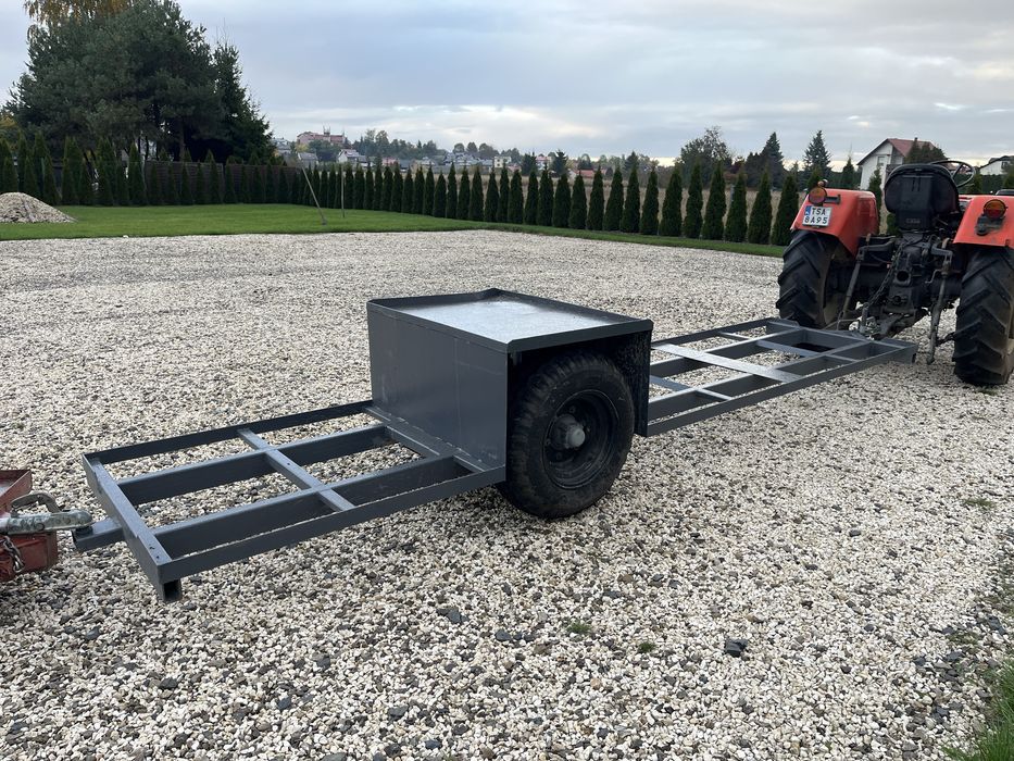 Wózek Sadowniczy na 3 skrzynie. Przyczepka sadownicza na 3 skrzynie