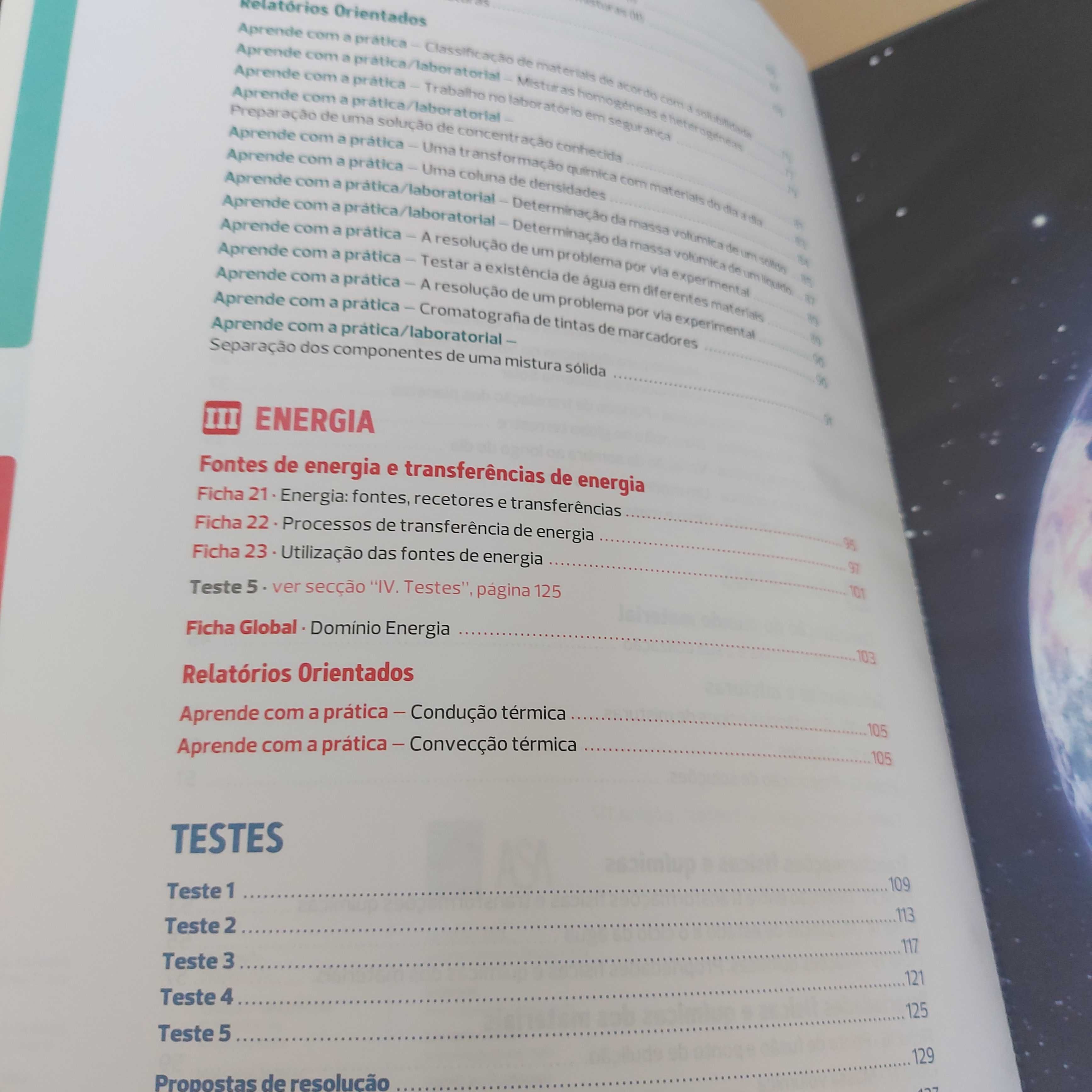 Livro 7 ano caderno de atividades FQ7