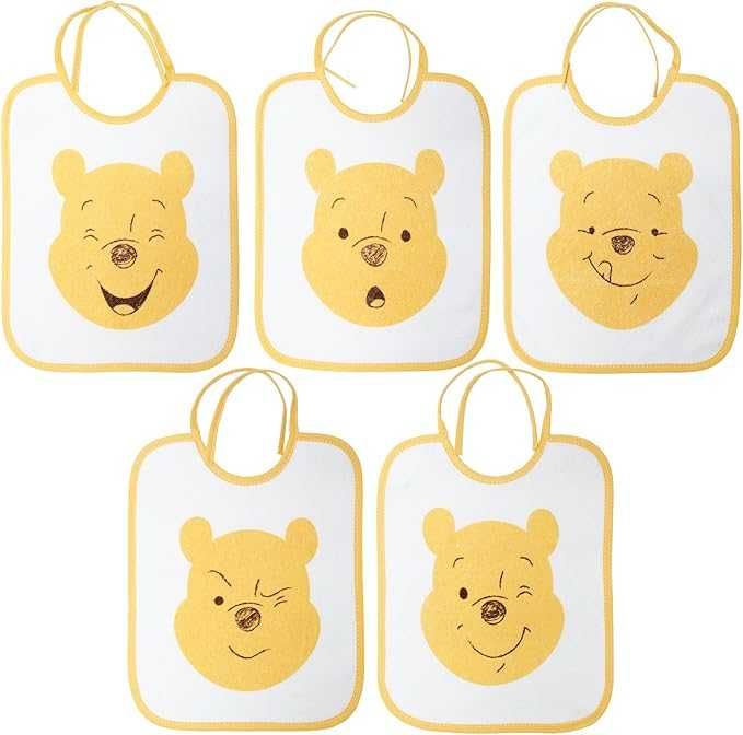 BabyCalin - Disney Pack 5 szt. śliniaków z Kubusiem - 20 x 25 cm 9382