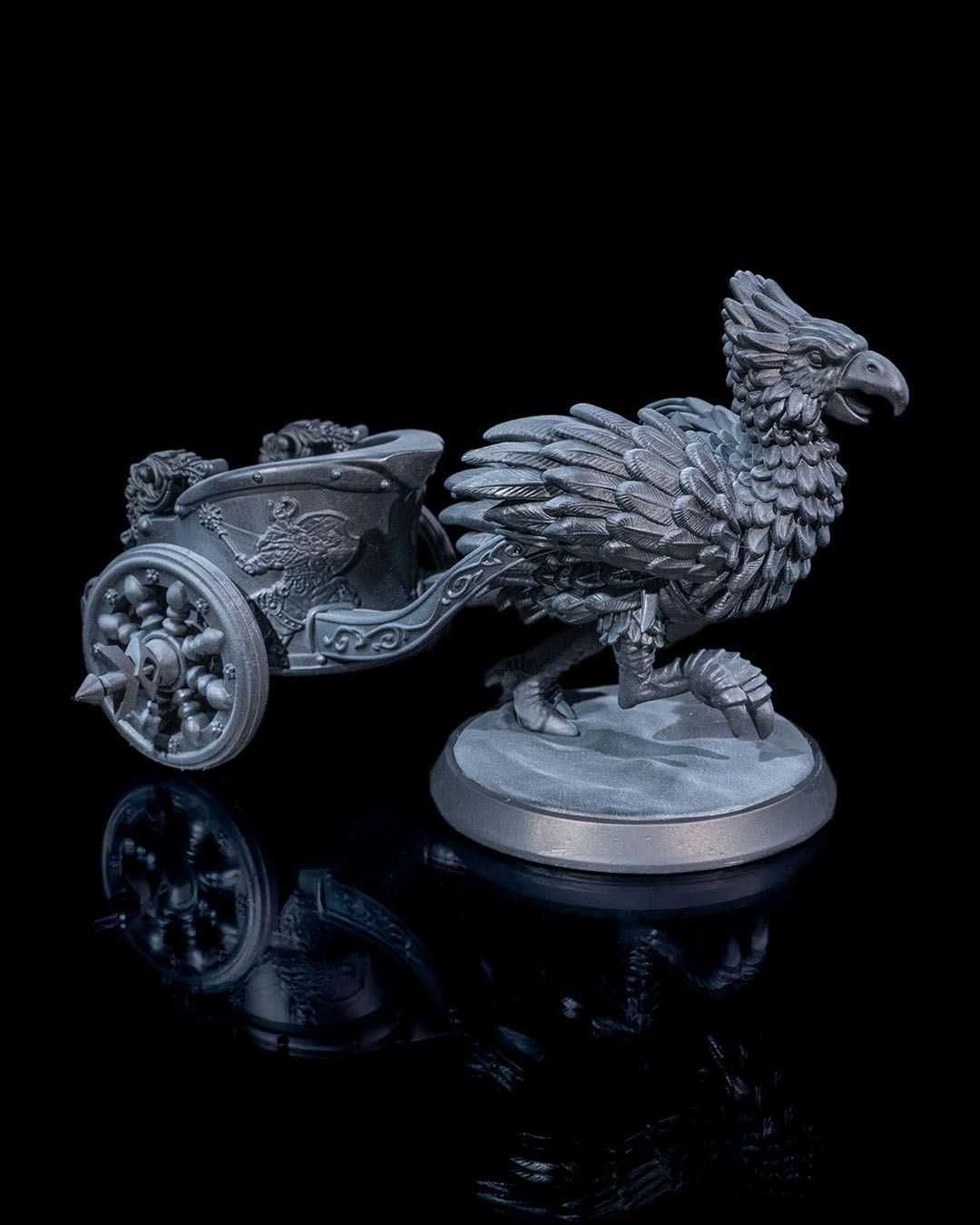 Rydwan wojenny figurka 32mm 14K zgodna z DnD RPG Pathfinder Warhamm.