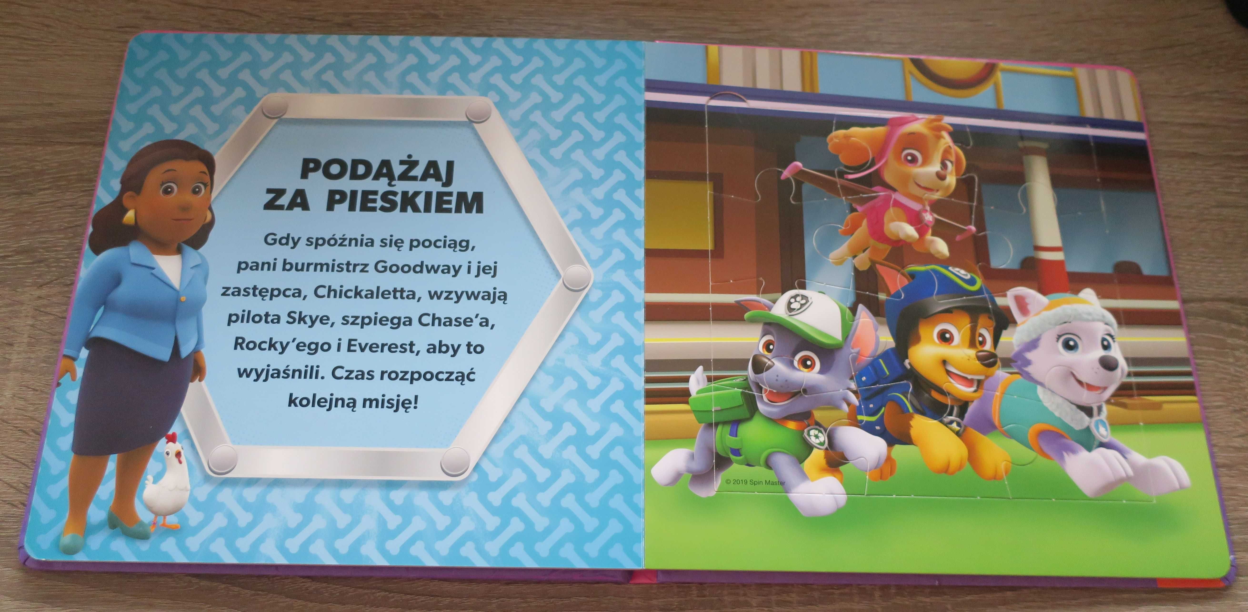 Książka z puzzlami. Psi Patrol