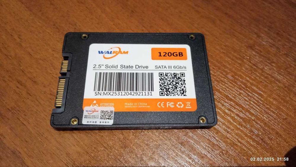 SSD WaLRam 120 \ 240 gb 3D Nand новий