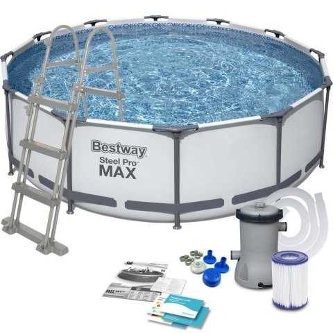 Каркасний басейн Bestway Steel Pro MAX 56418 366x100см +драбина+насос