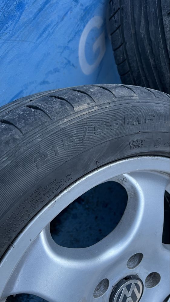 Goauto диски Germany 5/112 r16 et38 7.5j dia66.6-57.1 як нові з резино