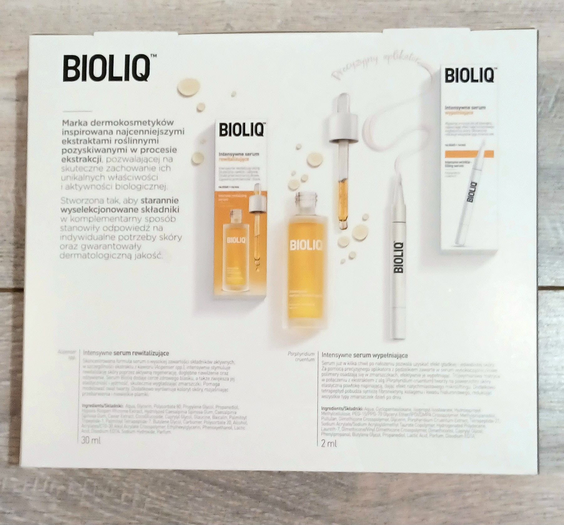 Zestaw NOWE serum bioliq rewitalizujące i wypełniające