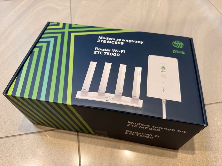 Modem zewnętrzny ZTE MC889 komplet z Router Wi-Fi ZTE T3000 od Plus-a