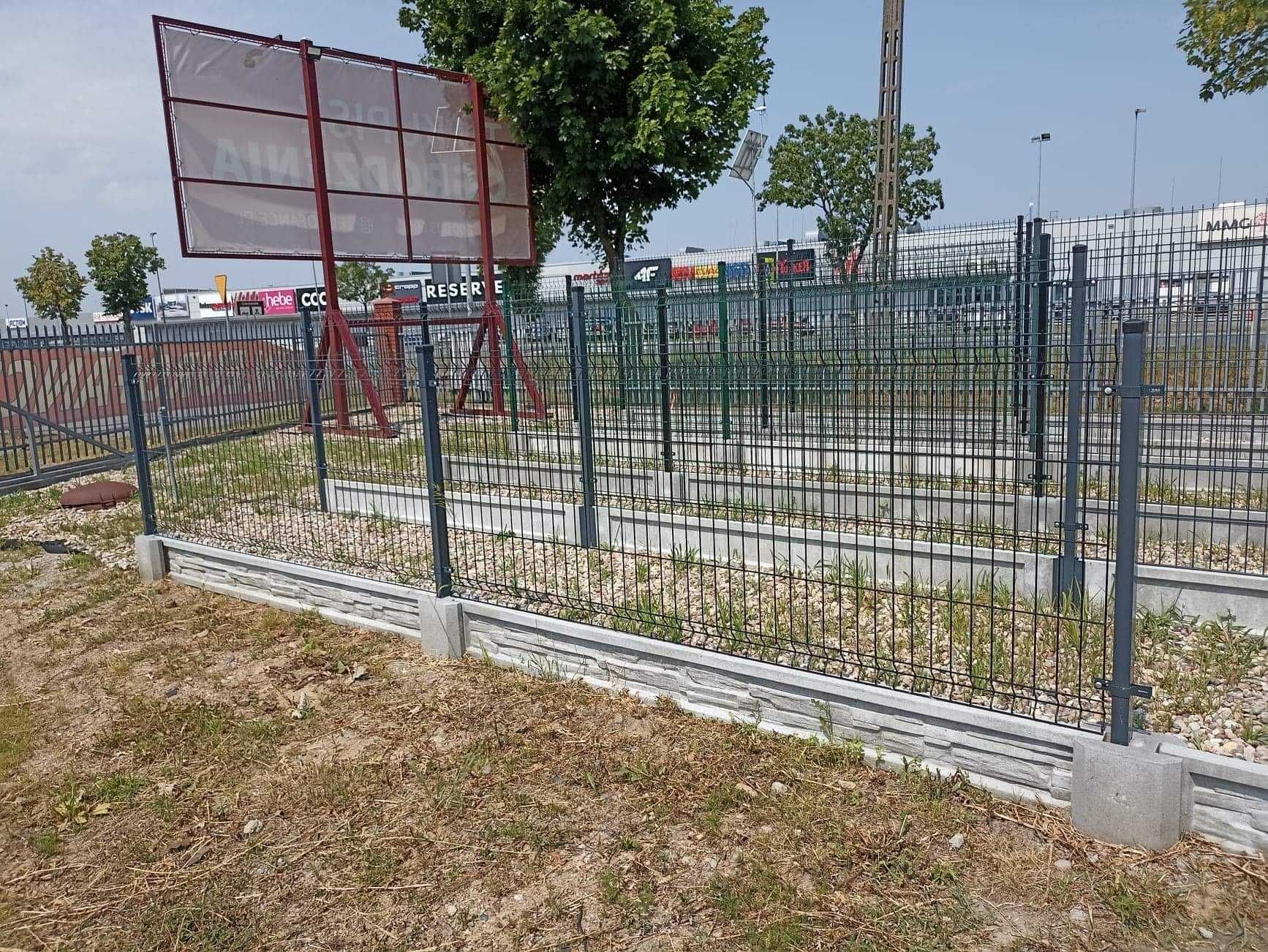Ogrodzenia ogrodzenie panelowe panele słupki brama furtka płot palety