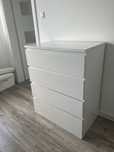 Biała komoda połysk 80x100
