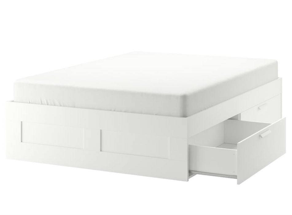 Łóżko Ikea Brimnes 160x200 z szufladami