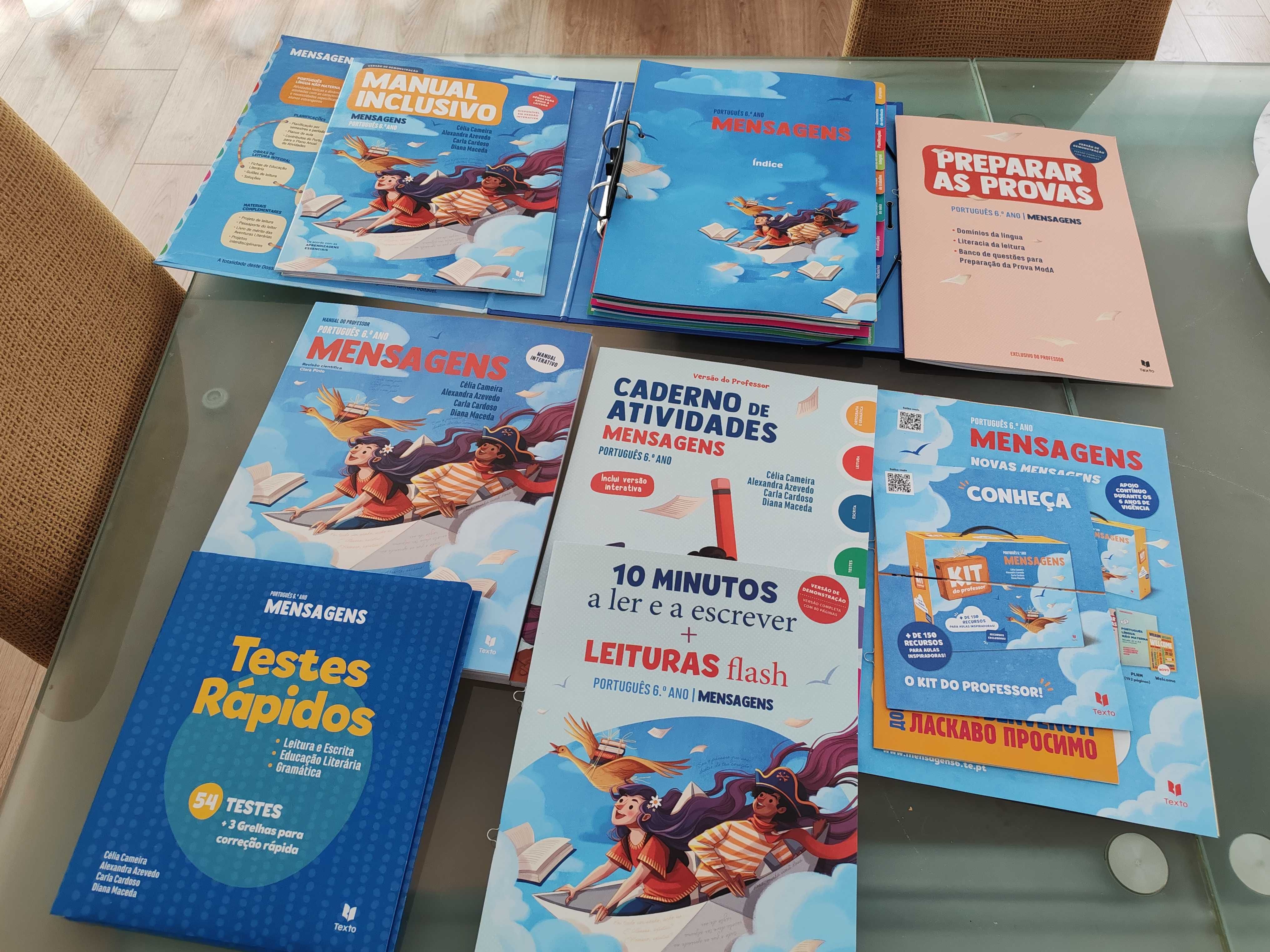 Livros professor Mensagens 6/ Palavra a Palavra 6 novos 25