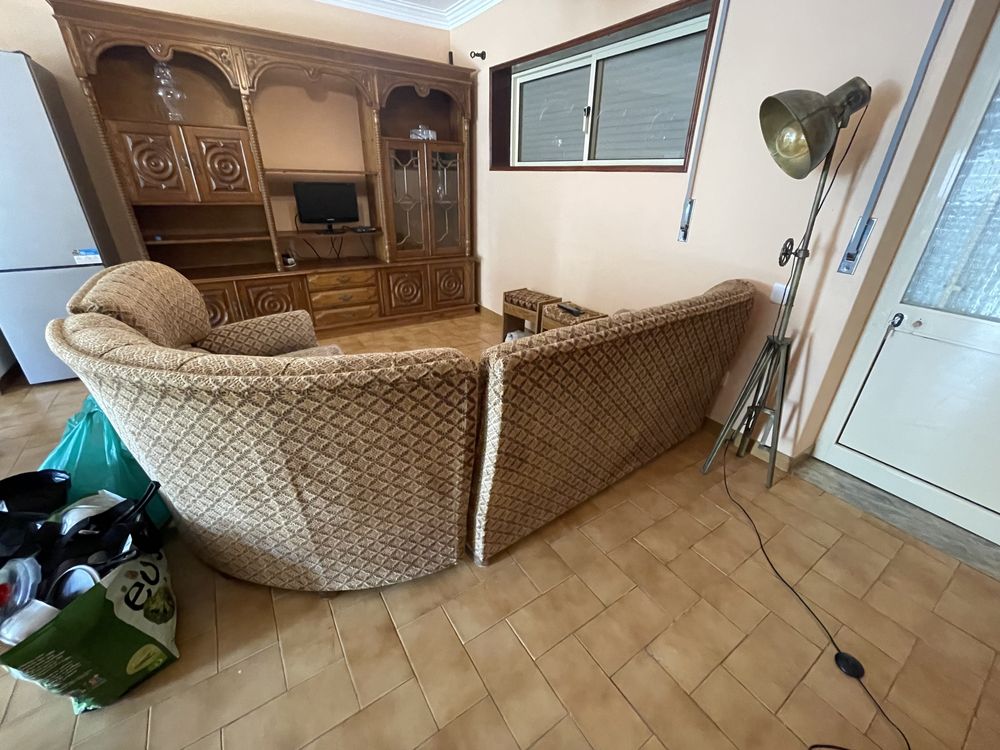 Sofa-cama de canto antigo, 2.20 aproximadamente