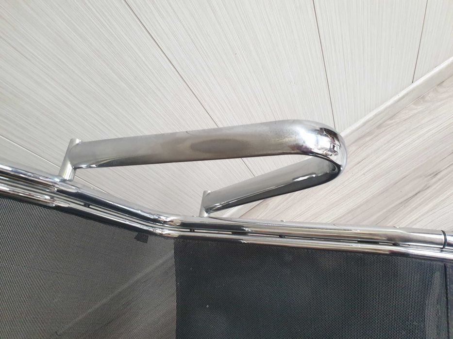 krzesło na kółkach chrom fotel biurkowy