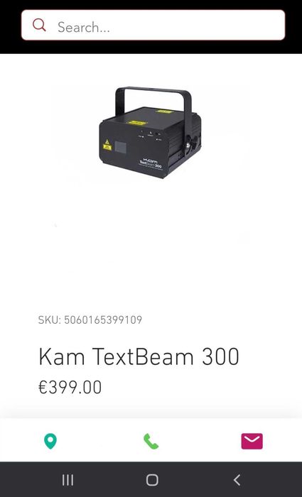 Kam text beam 300 laser  - aceito trocas