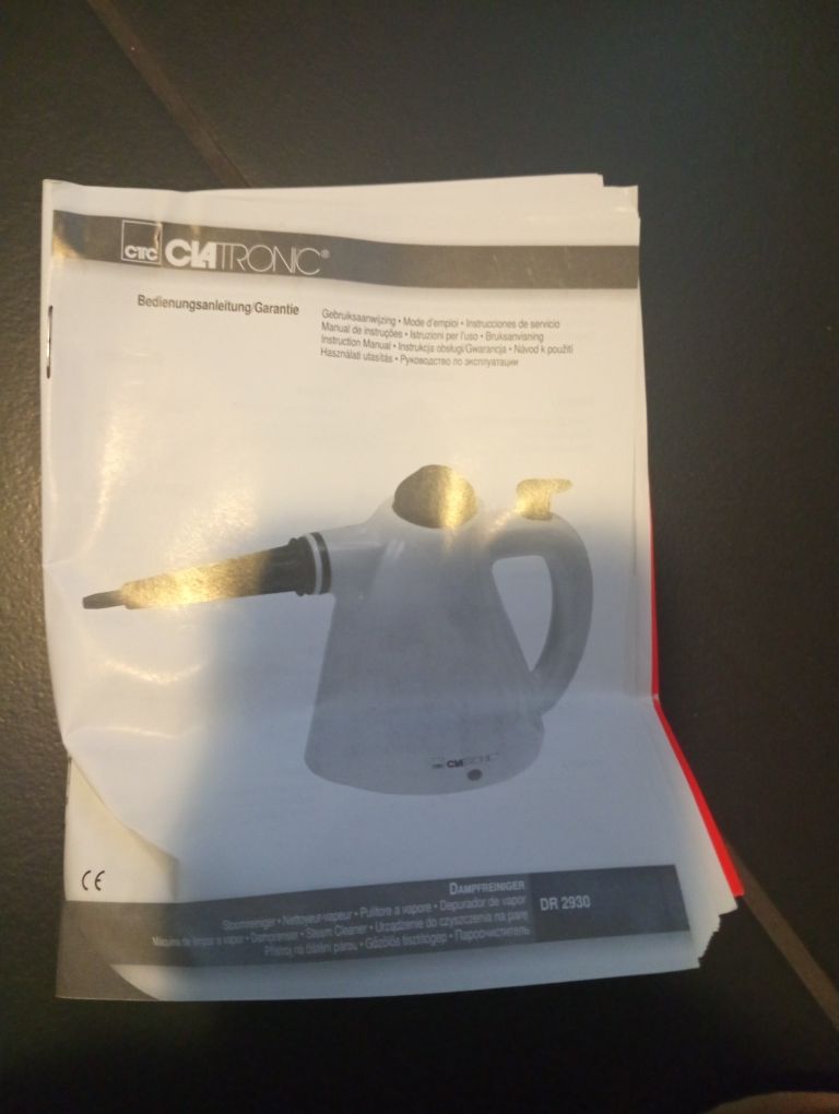 Nowe Urządzenie do czyszczenia parą, myjka parowa Clatronic