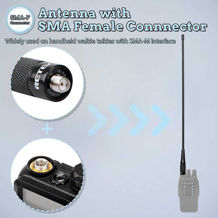 Антена Retevis RHD-771 SMA-F SMA-M