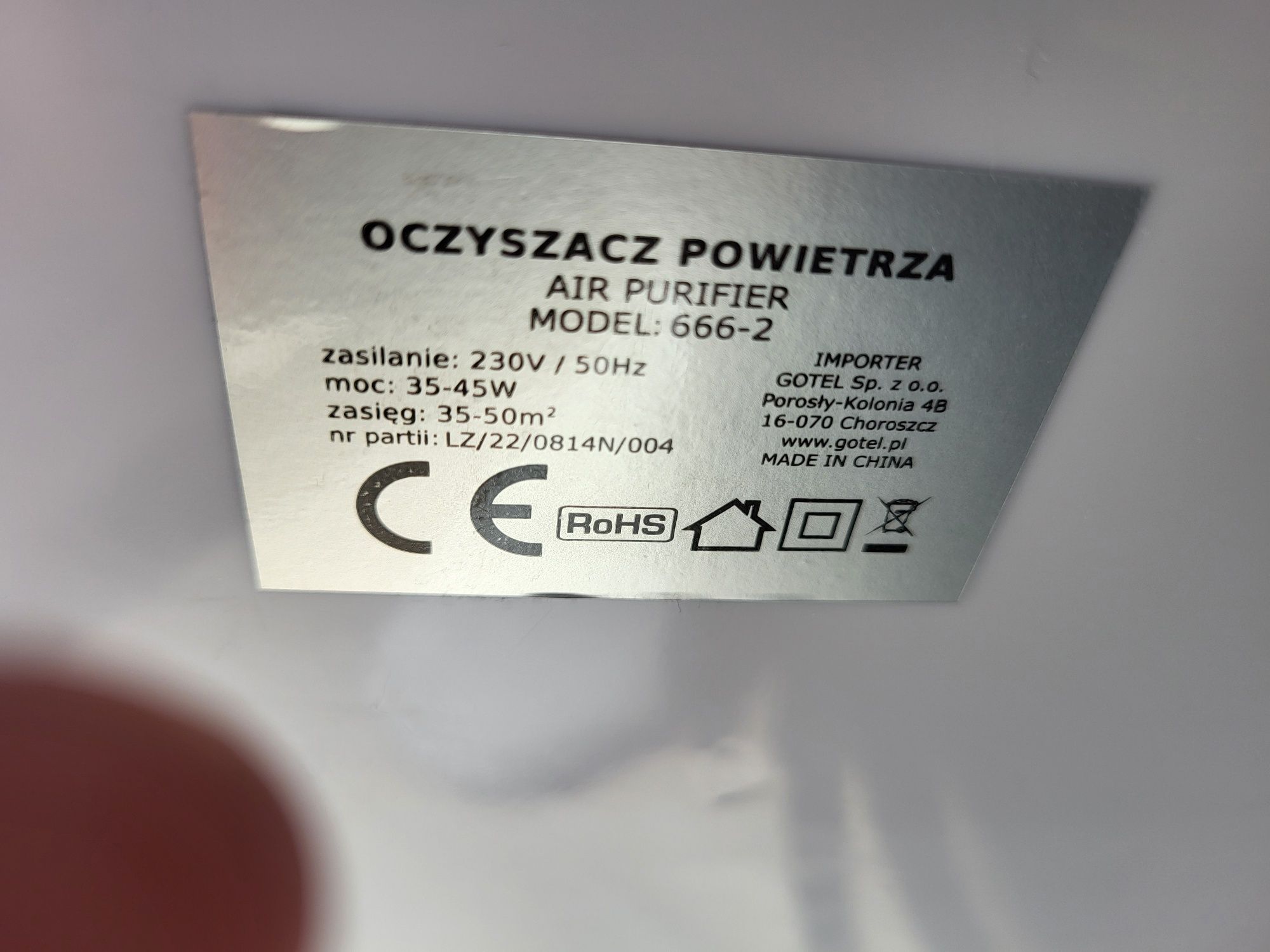 Oczyszczacz powietrza