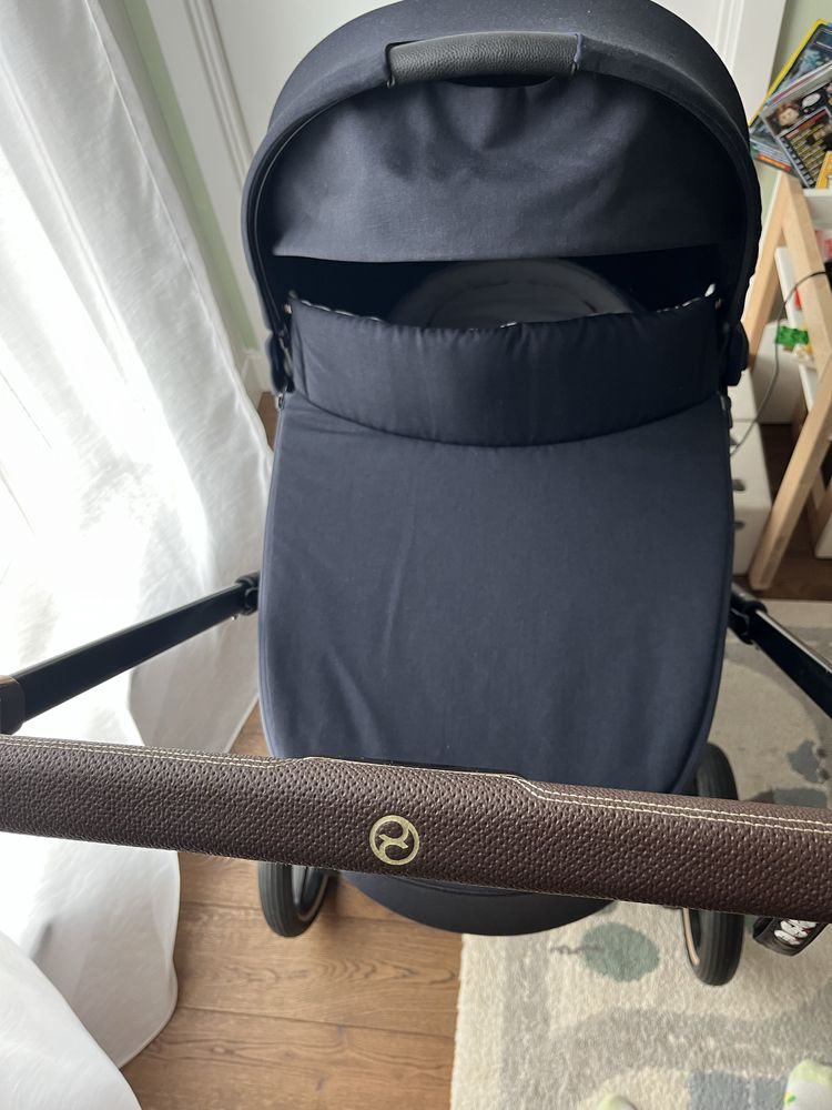 Wózek Cybex e-priam 3.0 gondola + spacerówka elektryczny