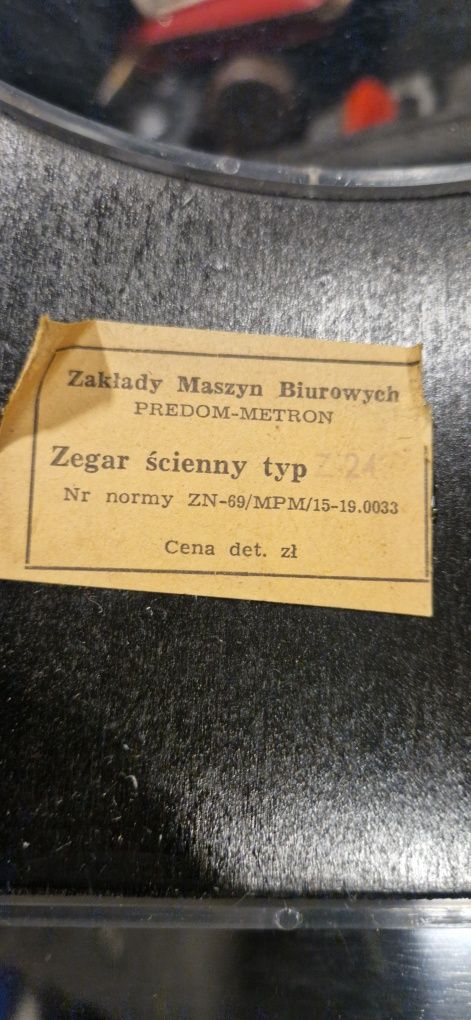 Zegar ścienny Metron, Predom . ZN-69. Stan jak Nowy.  Z PRL.