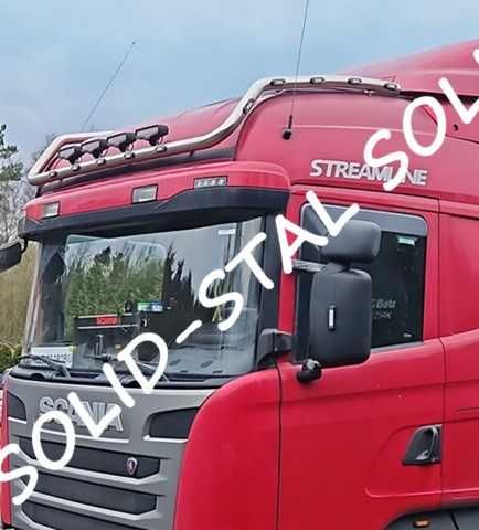 Orurowanie DŁUGIE / GÓRNE ze stali nierdzewnej Scania R / S POLEROWANE