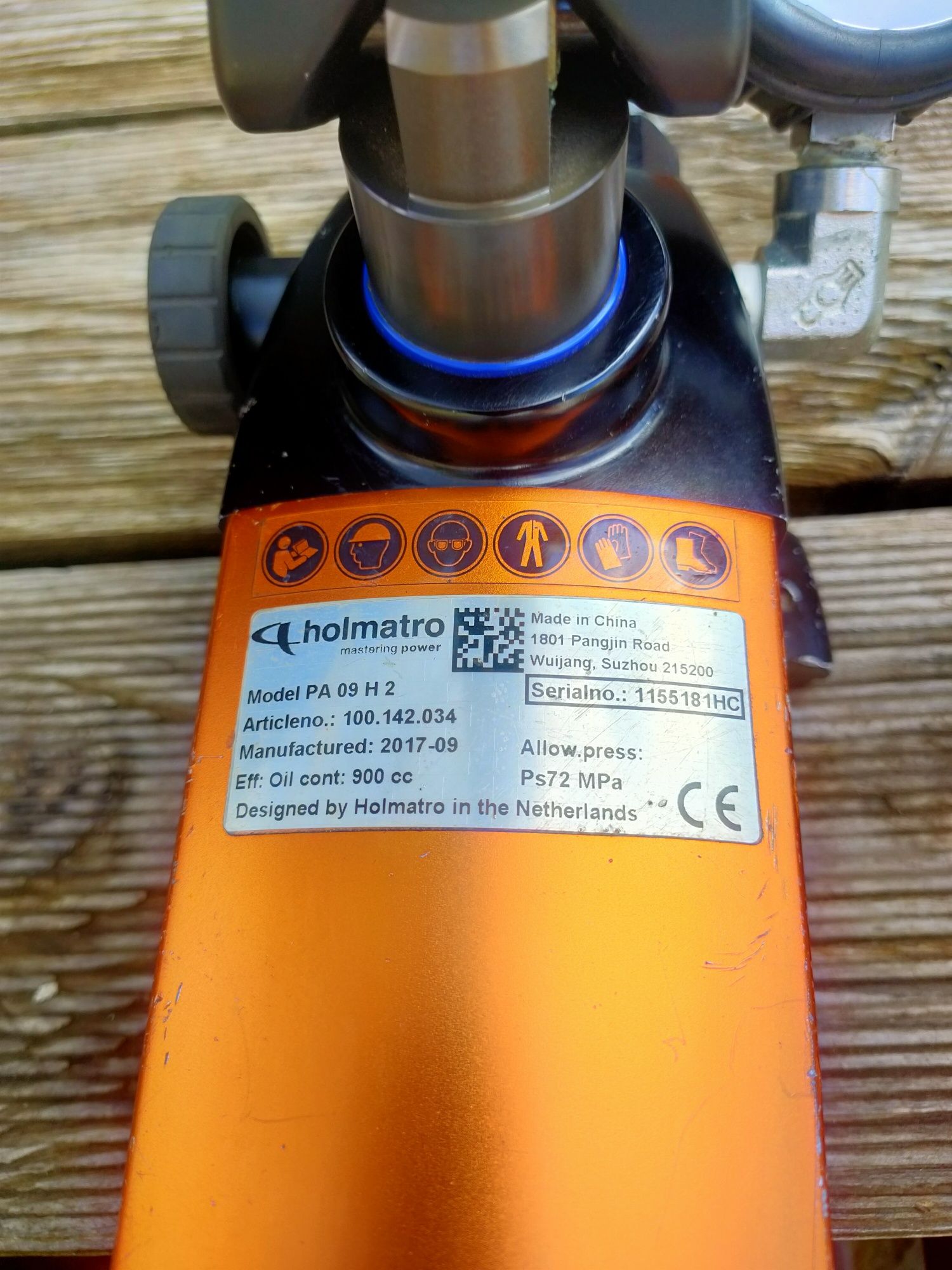 Holmatro siłownik z pompą