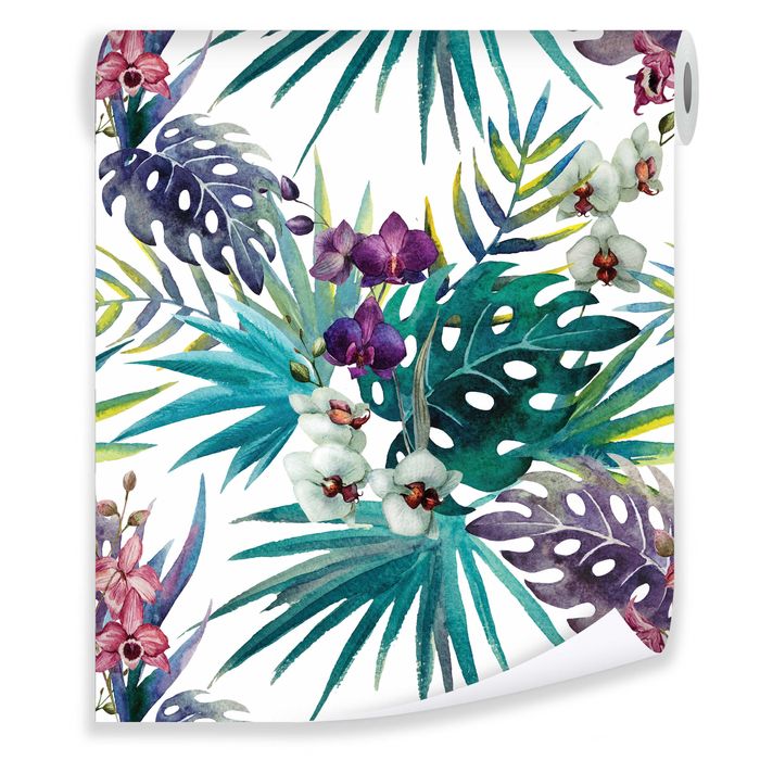 KUP 3 ZAPŁAĆ MNIEJ Tapeta Liście Kolorowa Natura 3D Na Ścianę