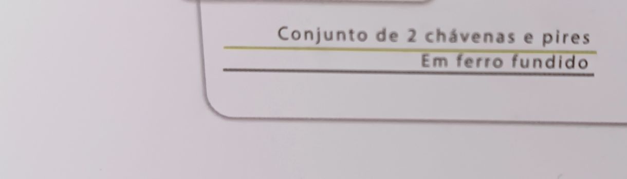 Conjunto Chá: Bule / 4 Chávenas c/pires em Ferro Fundido