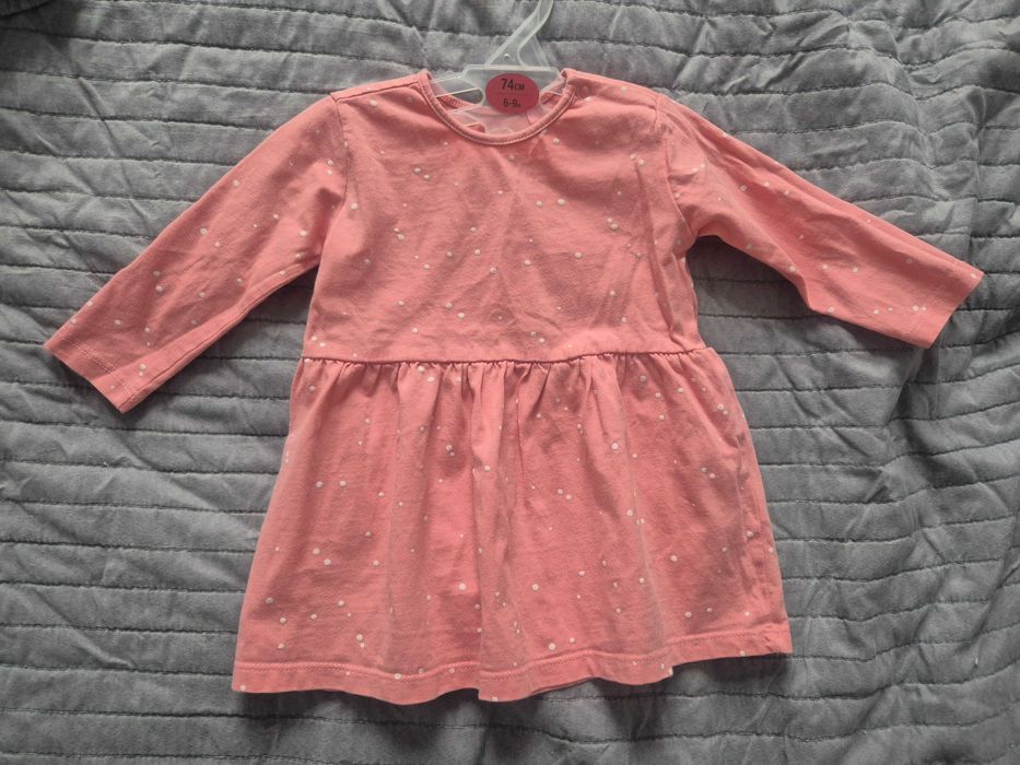 Ciepłe ubranka na zimę dla dziewczynki 74 zestaw