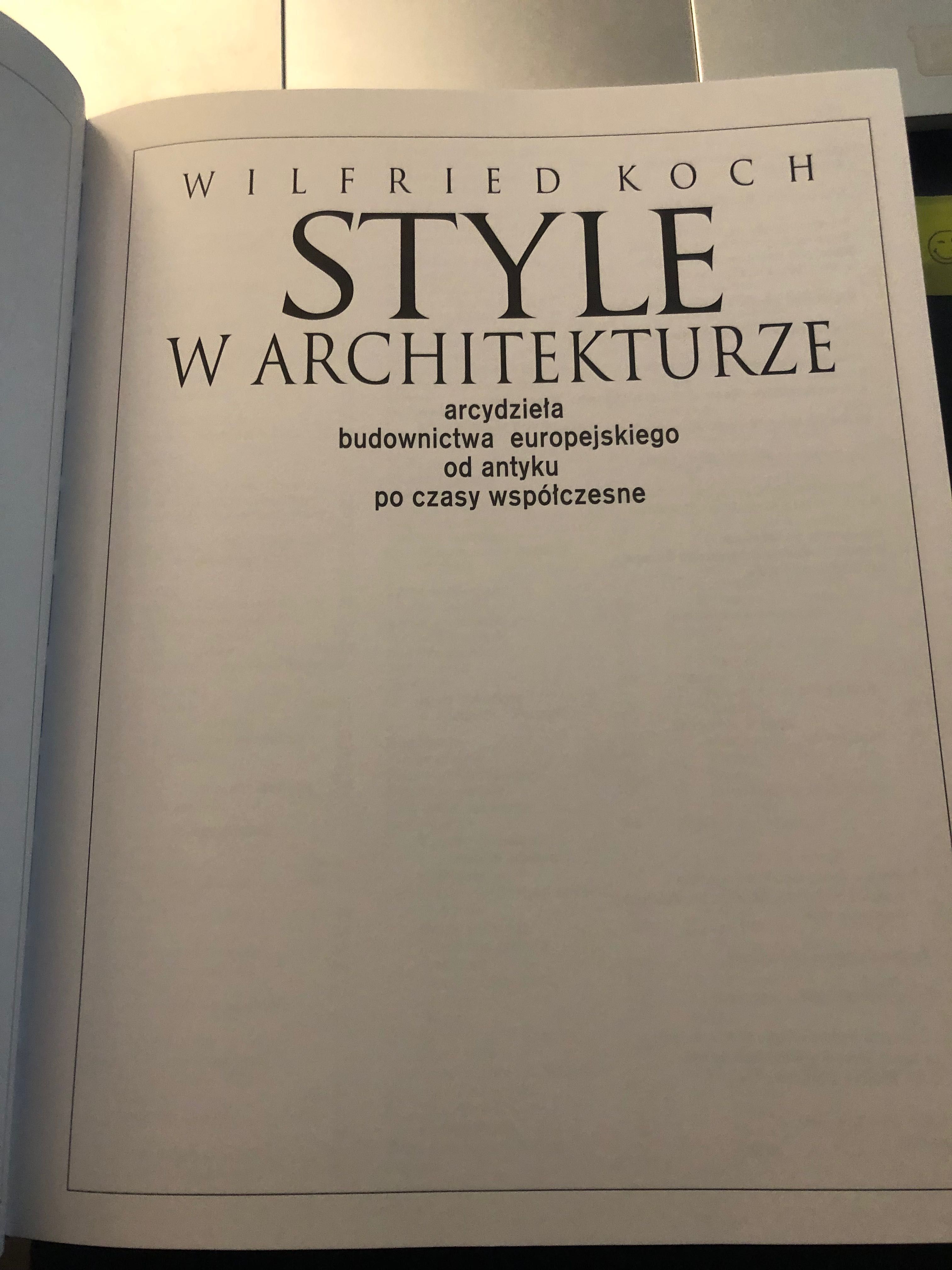 Style w architekturze , Koch , używane , stan idealny