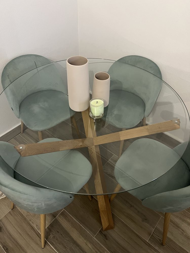 Mesa vidro JYSK como nova