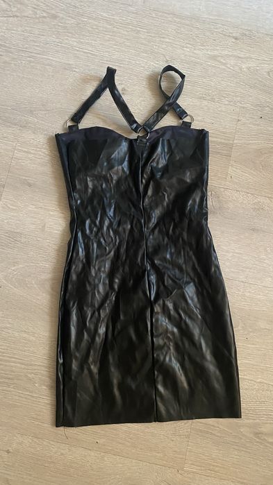 Шкіряне плаття, сарафан xs
