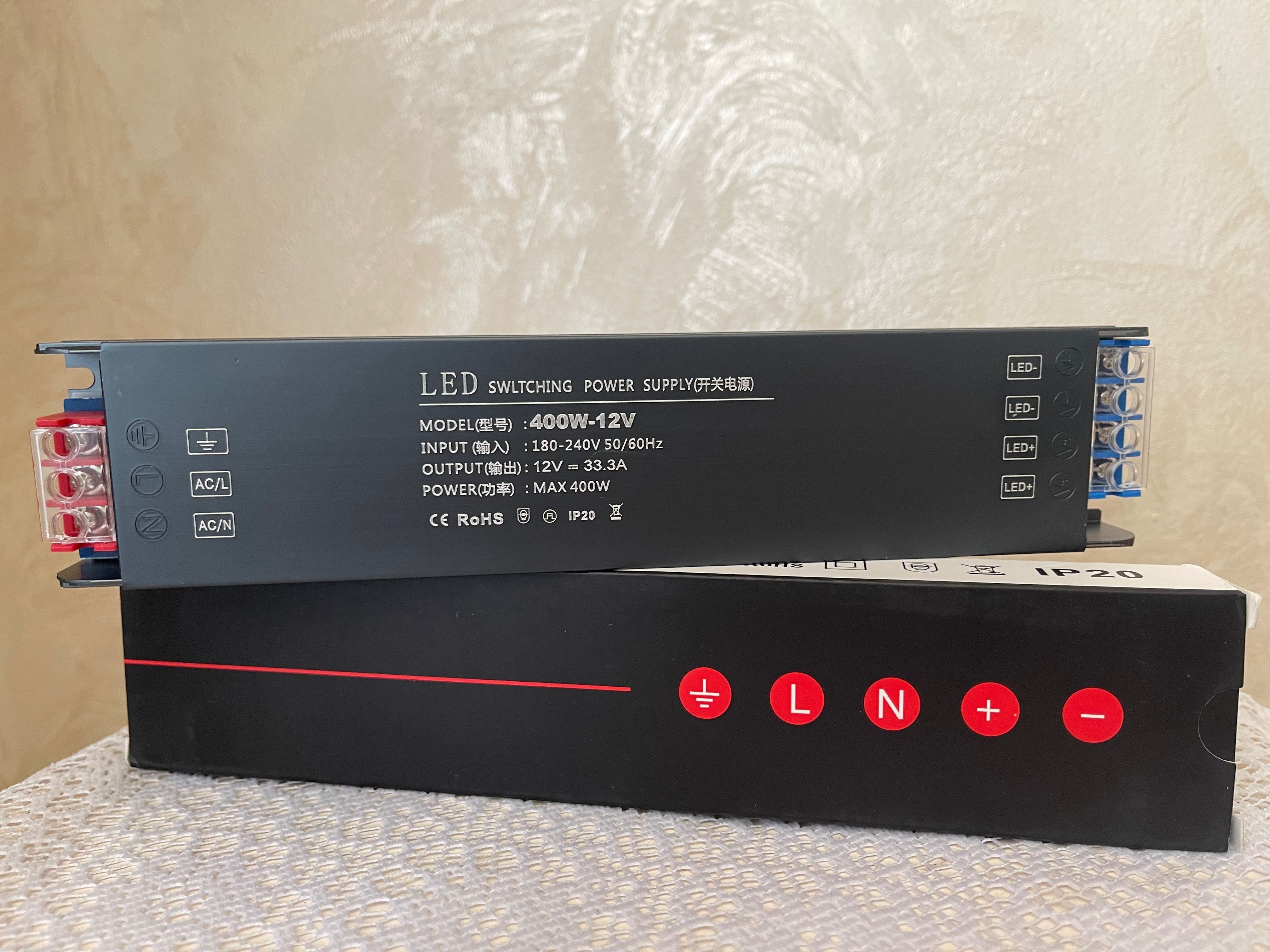 Блок питания 12V 400Вт 33,3А led lenta