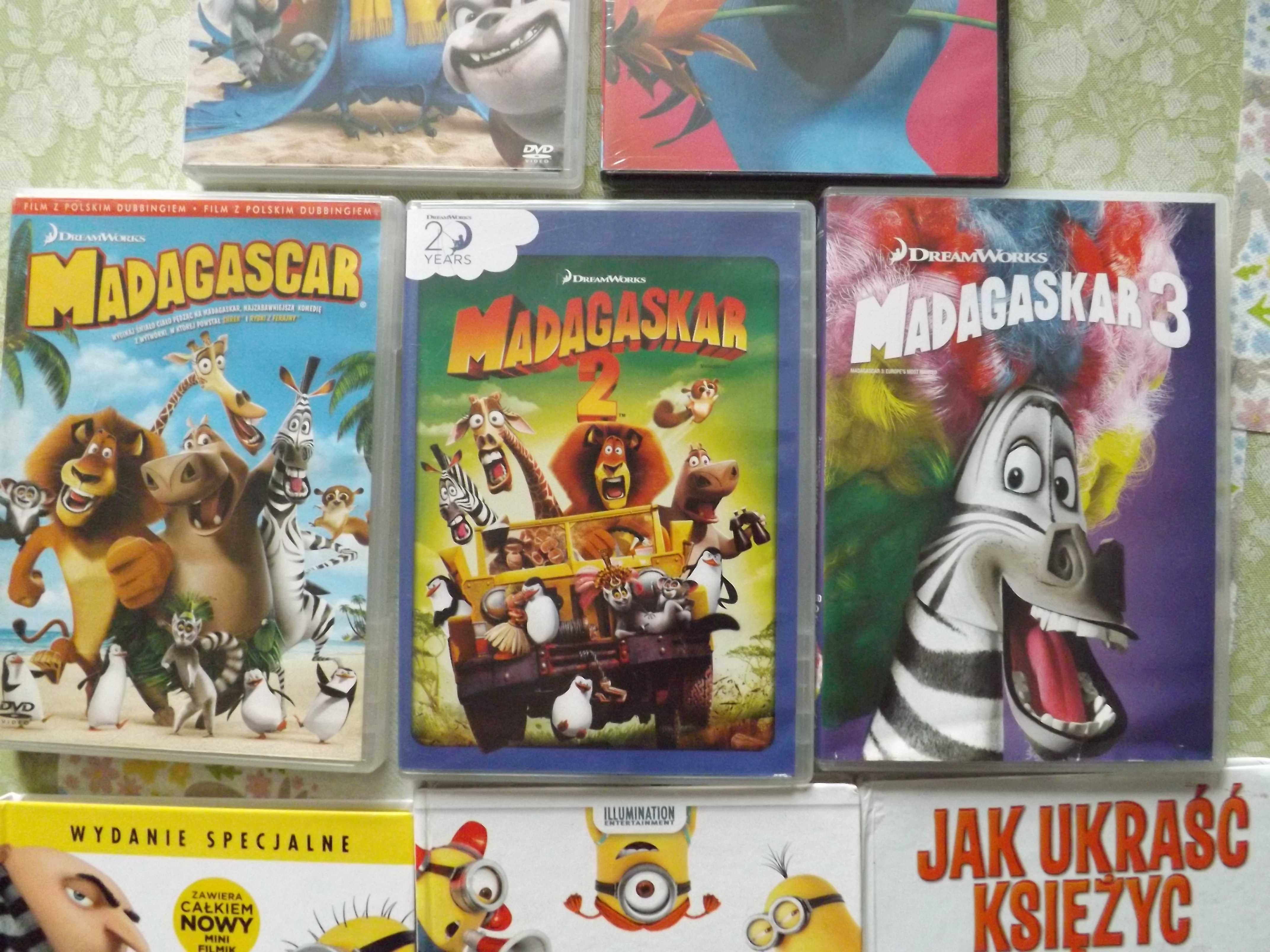 Rio madagaskar minionki bajki filmy dvd