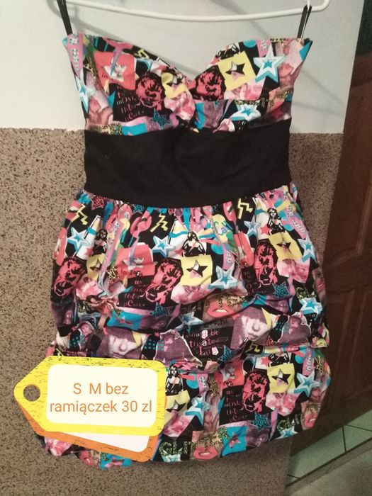 Sukienka kolorowa SM