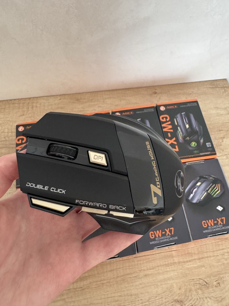 Бездротова ігрова миша IMICE GW-X7 3200 DPI, Dual mode, Bluetooth, RGB