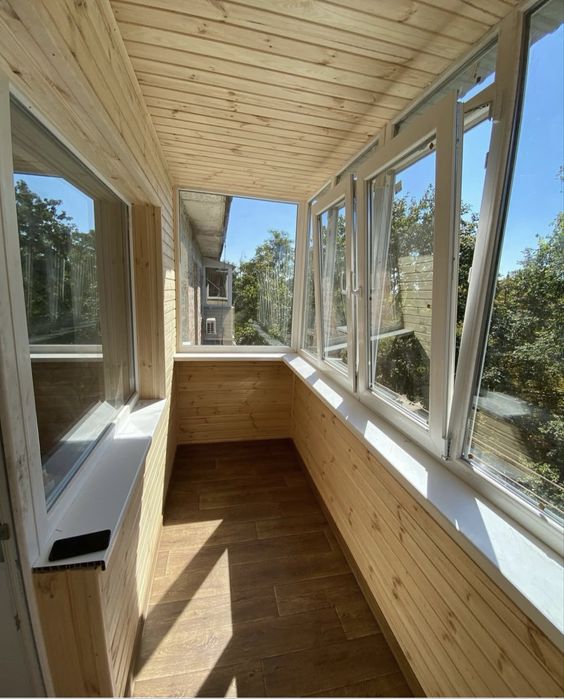 Балконы под ключь, рама, вынос, обшивка, утепление