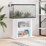 Szafka pod akwarium Vidaxl Biała 80x35x60 cm z półkami