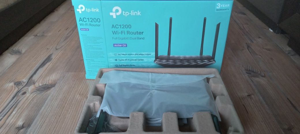 Router Wi-Fi TP-Link AC1200 Archer C6 867 Mbps 5GHz, 300Mbps 2,4GHz