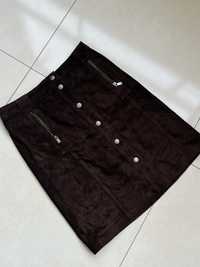 Vintage Michael Kors Dark Brown Skirt Натуральна шкіра вінтаж спідниця