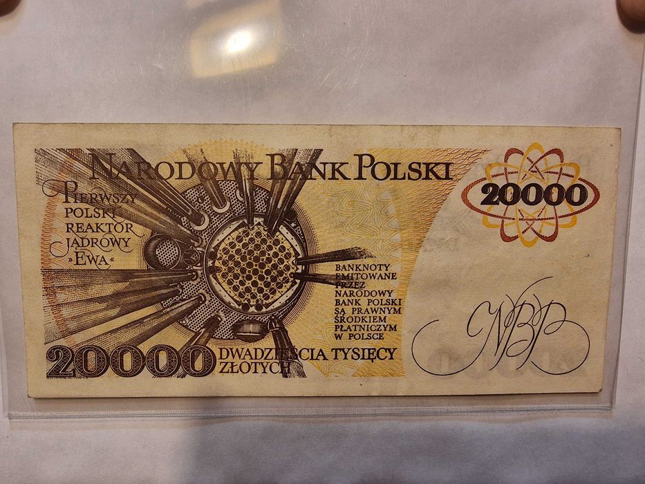 20000zł 1989r Skłodowska