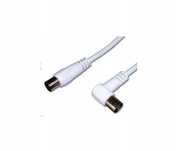 kabel antenowy premiumcord ktmf01 1 m biały 75 ohmów m / f coaxial
