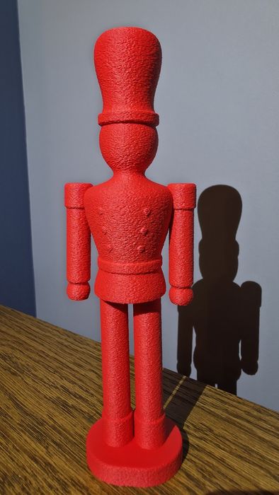 Dekoracja dziadek do orzechów-czerwony