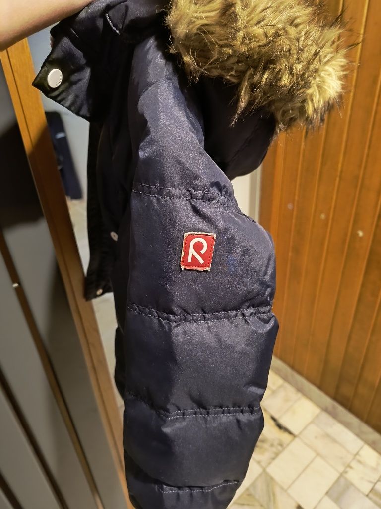 Puchowa oryginalna kurtka Reima r 122