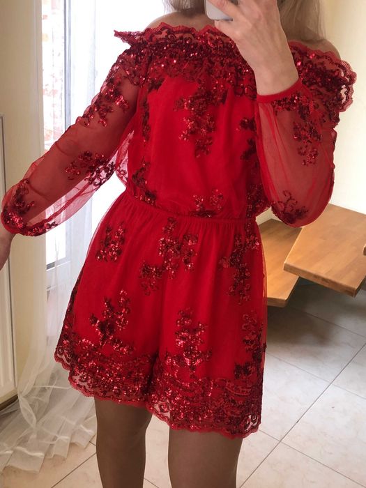 вечернее коктейльное платье комбинезон размер М