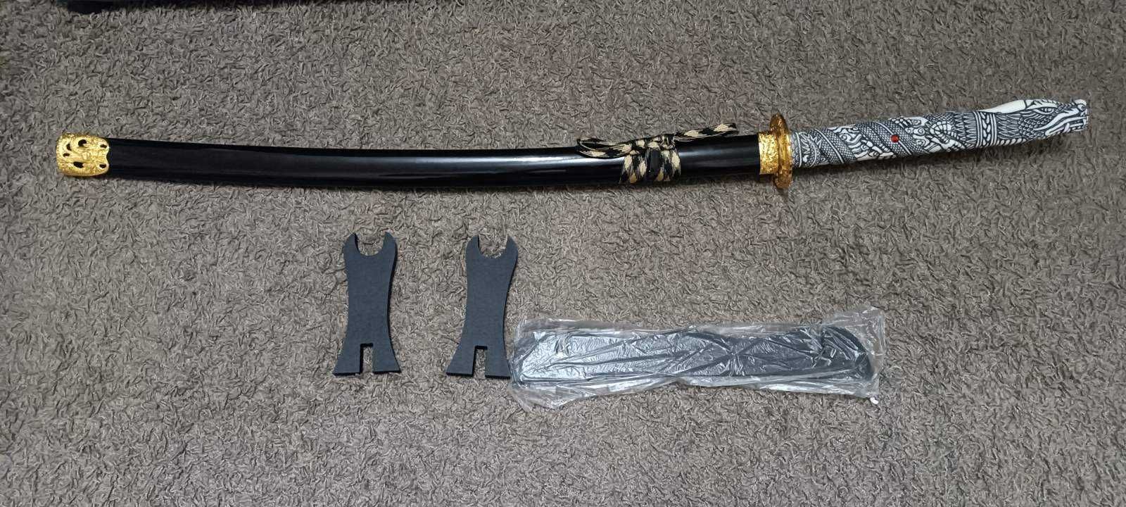 Самурайский меч Grand Way Katana 4145 Катана Ніж Нові Маклауд Дракон +