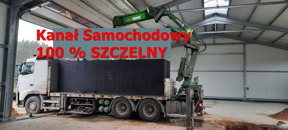 Kanał samochodowy najazd szczelny odlew Żukowo Kościerzyna