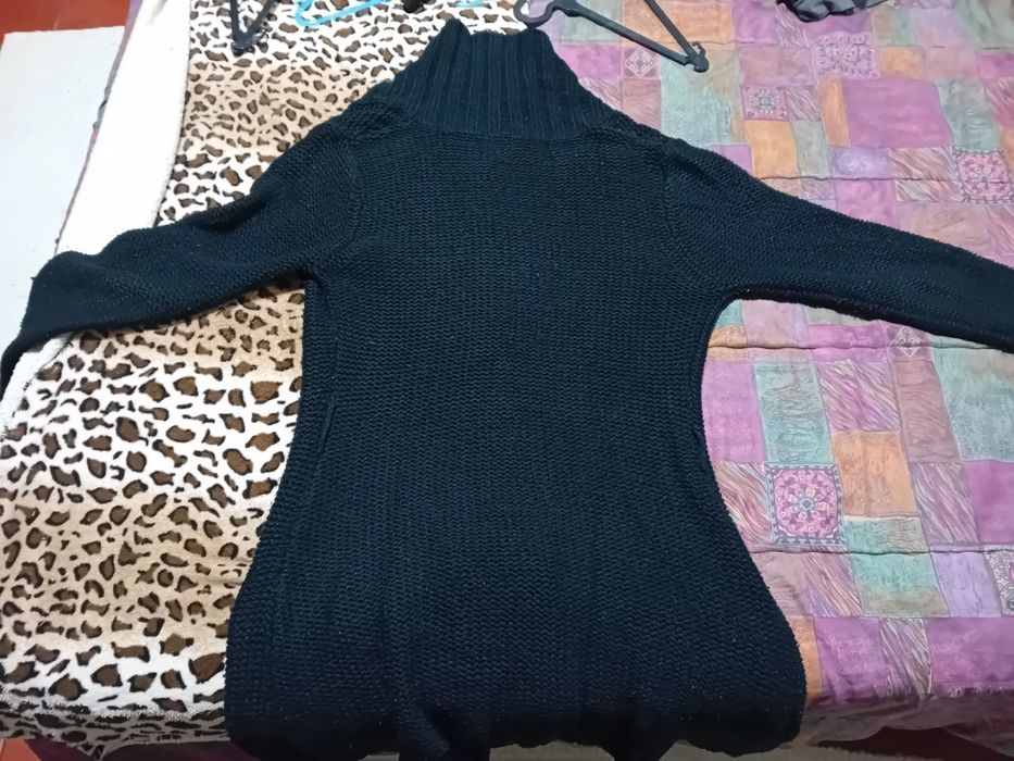 Casaco comprido com botões