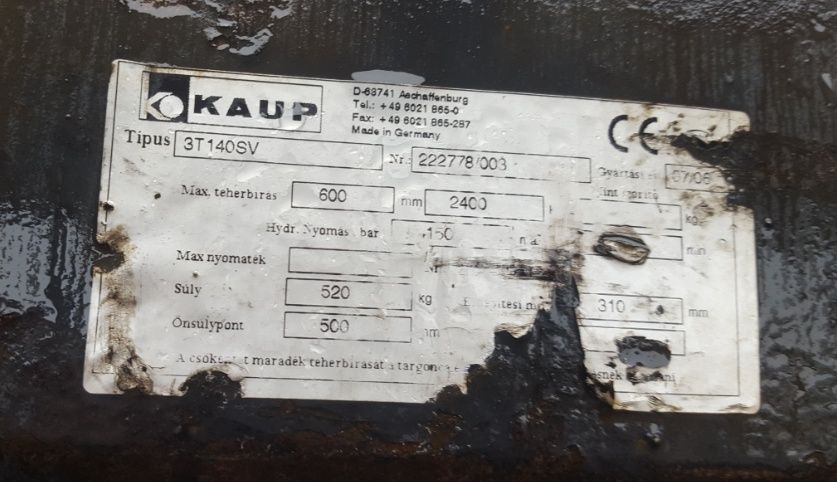 Pantograf teleskopowe widły na karetkę 3A 2006 rok
